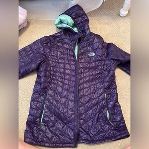 Purple NorthFace winter coat